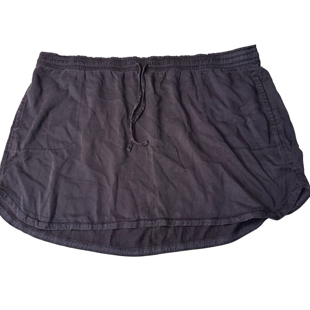 Sonoma Goods For Life Womens 4X Black Lyocell Linen Blend‎ Skirt